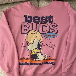 Pink Peanuts sweatshirt size Women’s M